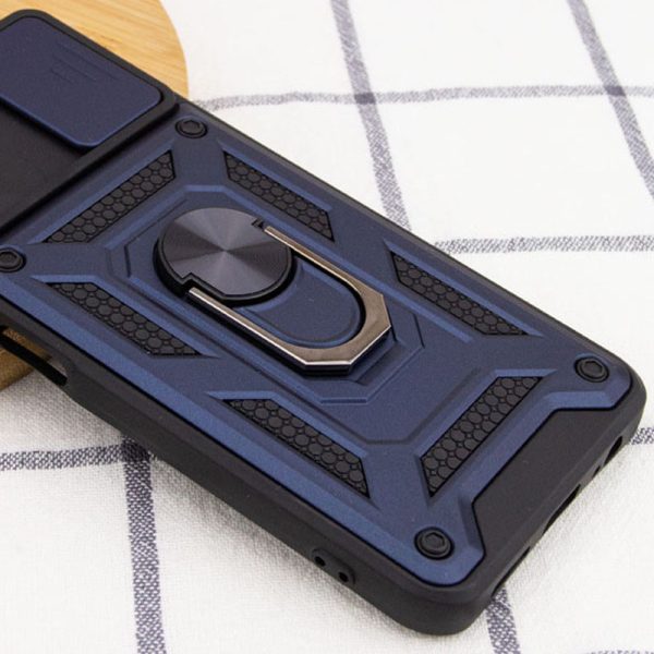 Ударостійкий чохол для Samsung Galaxy M15 5G Синій Camshield Serge Ring - Зображення 4