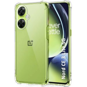 Чохол для OnePlus Nord CE 3 Lite Прозорий GETMAN Ease logo посилені кути Full Camera