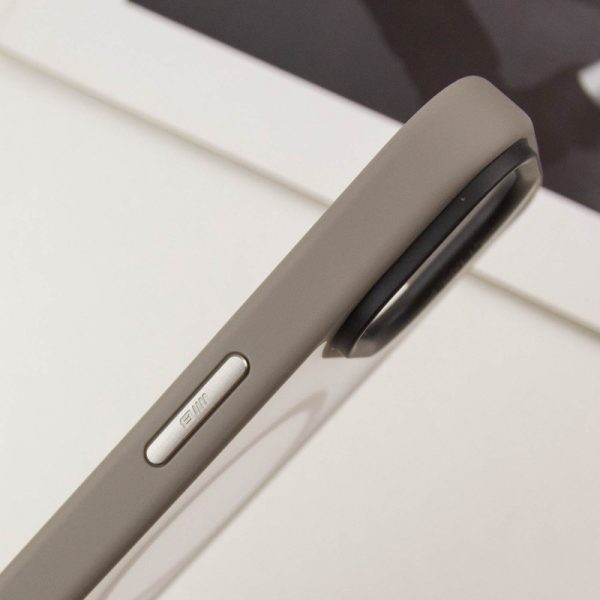 Чохол для iPhone 15 Сірий Синійo Skin Friendly Frosted with MagSafe - Зображення 5