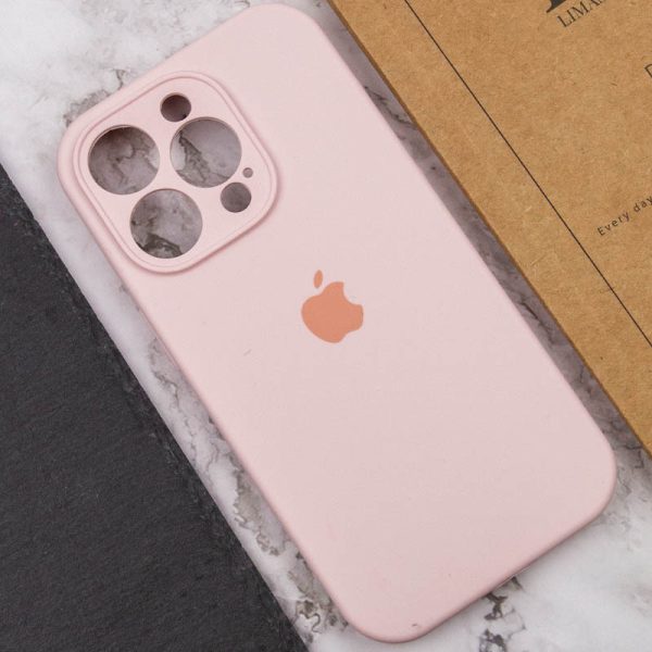 Чохол для iPhone 14 Pro Max Рожевий Silicone Case Full Camera Protective - Зображення 5