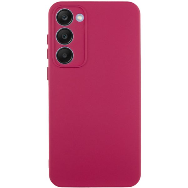 Чохол для Samsung Galaxy S23+ Бордовий Silicone Cover Lakshmi Full Camera (A)