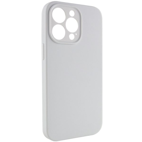 Чохол для iPhone 14 Pro Max Білий Silicone Case Full Camera Protective NO LOGO - Зображення 2