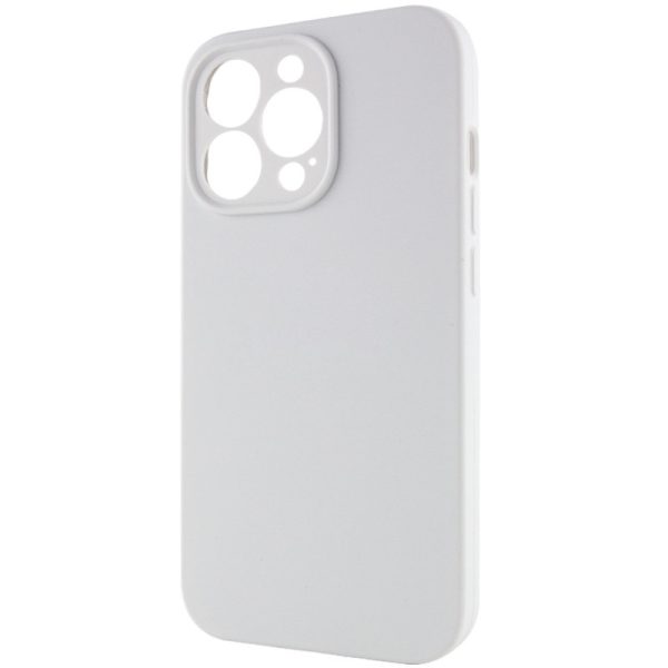 Чохол для iPhone 14 Pro Max Білий Silicone Case Full Camera Protective NO LOGO - Зображення 3