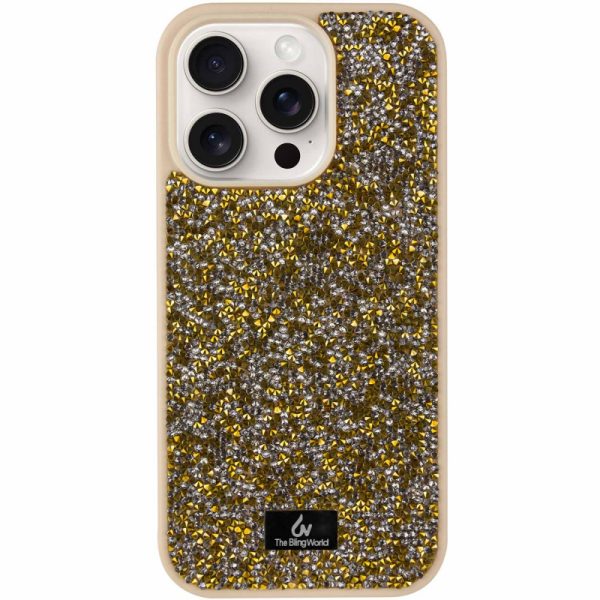 Чохол для iPhone 12 Pro / 12 Золотий Bling World Rock Diamond