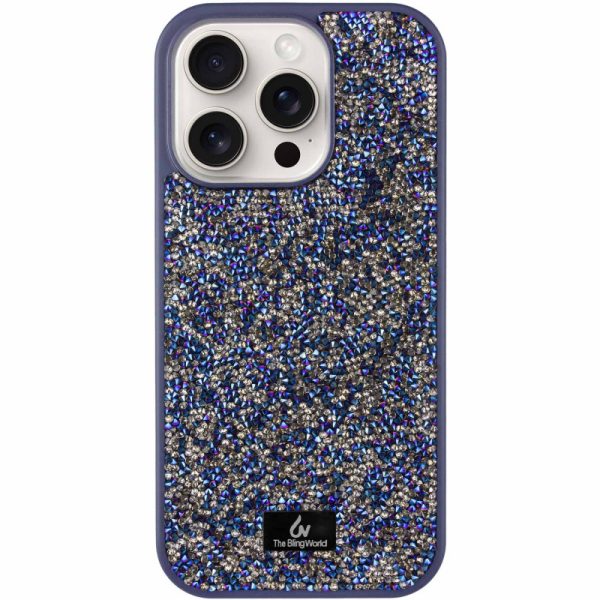 Чохол для iPhone 12 Pro / 12 Синій Bling World Rock Diamond