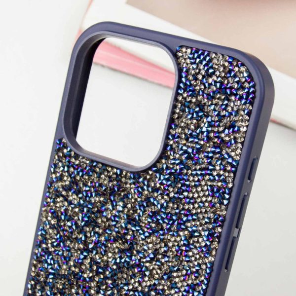 Чохол для iPhone 12 Pro / 12 Синій Bling World Rock Diamond - Зображення 3