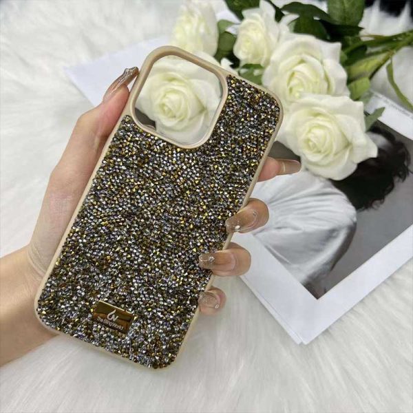 Чохол для iPhone 14 Plus Золотий Bling World Rock Diamond - Зображення 2