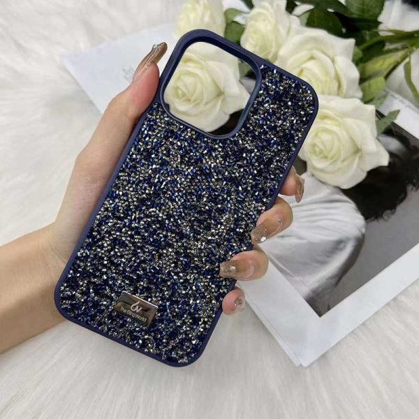 Чохол для iPhone 14 Plus Синій Bling World Rock Diamond - Зображення 2