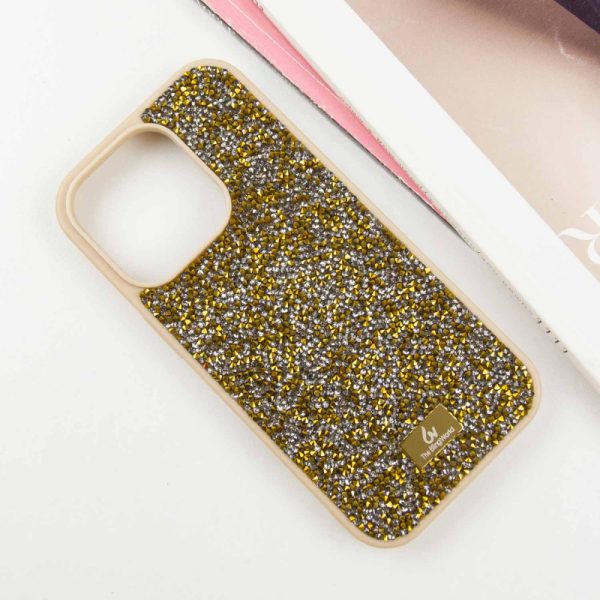 Чохол для iPhone 14 Pro Золотий Bling World Rock Diamond - Зображення 2