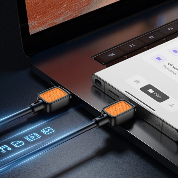 Дата кабель Hoco X108 Benefit 60W Type-C to Type-C (1m) - Зображення 4