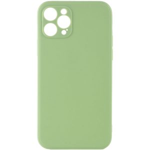 Силіконовий чохол для Apple iPhone 12 Pro Max Зелений Candy Full Camera