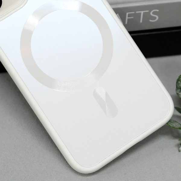 Чохол для iPhone 15 Plus Білий TPU+Glass Sapphire Midnight with MagSafe - Зображення 3