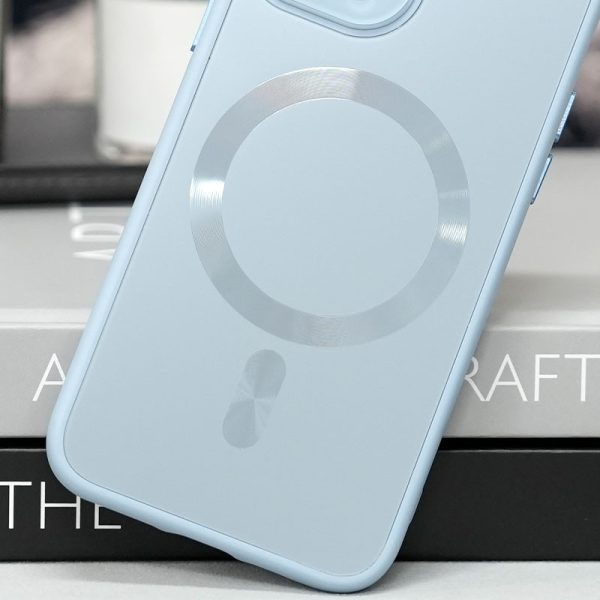 Чохол для iPhone 15 Plus Блакитний TPU+Glass Sapphire Midnight with MagSafe - Зображення 2