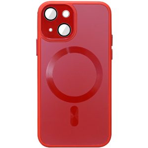 Чохол для iPhone 15 Plus Червоний TPU+Glass Sapphire Midnight with MagSafe