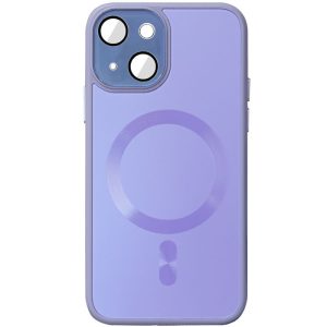 Чохол для iPhone 15 Plus Фіолетовий TPU+Glass Sapphire Midnight with MagSafe