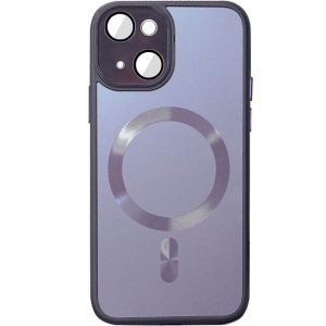 Чохол для iPhone 15 Plus Фіолетовий TPU+Glass Sapphire Midnight with MagSafe