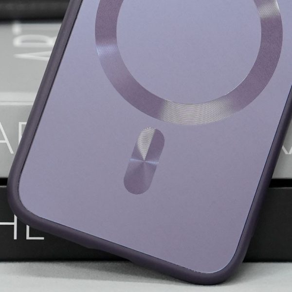 Чохол для iPhone 15 Plus Фіолетовий TPU+Glass Sapphire Midnight with MagSafe - Зображення 3
