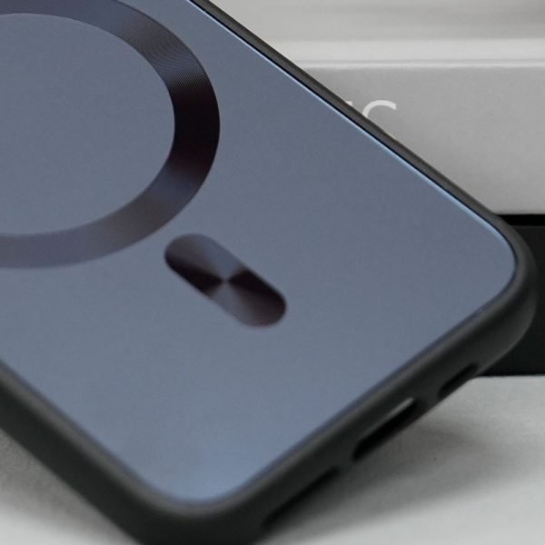 Чохол для iPhone 15 Plus Чорний TPU+Glass Sapphire Midnight with MagSafe - Зображення 4