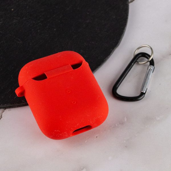 Силіконовий футляр для Airpods 1/2 з мікрофіброю - Зображення 3