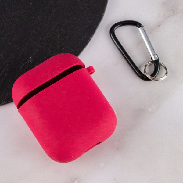 Силіконовий футляр для Airpods 1/2 з мікрофіброю - Зображення 3