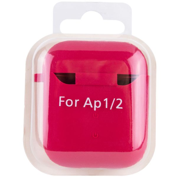 Силіконовий футляр для Airpods 1/2 з мікрофіброю - Зображення 6