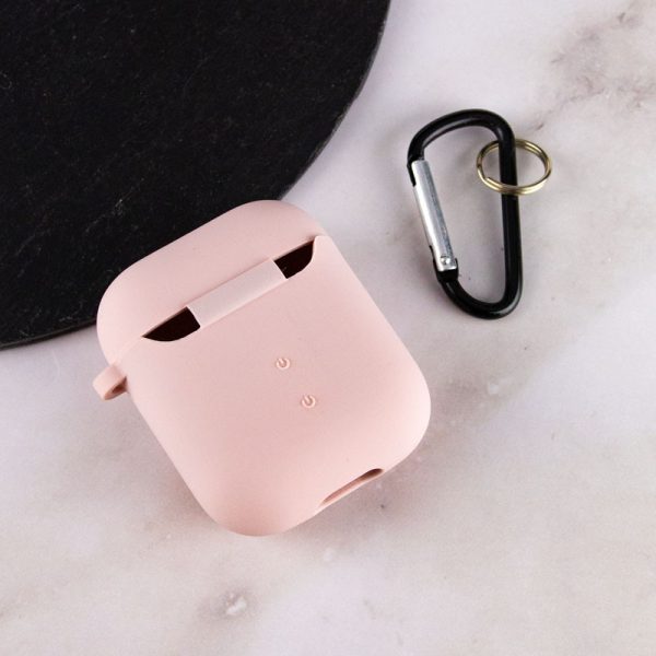 Силіконовий футляр для Airpods 1/2 з мікрофіброю - Зображення 4