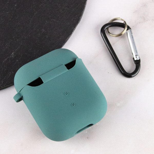 Силіконовий футляр для Airpods 1/2 з мікрофіброю - Зображення 4