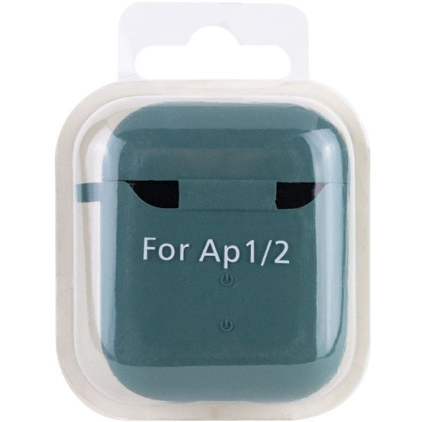 Силіконовий футляр для Airpods 1/2 з мікрофіброю - Зображення 5