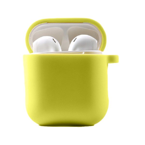 Силіконовий футляр для Airpods 1/2 з мікрофіброю