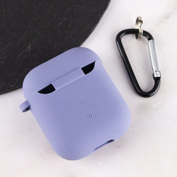 Силіконовий футляр для Airpods 1/2 з мікрофіброю - Зображення 4