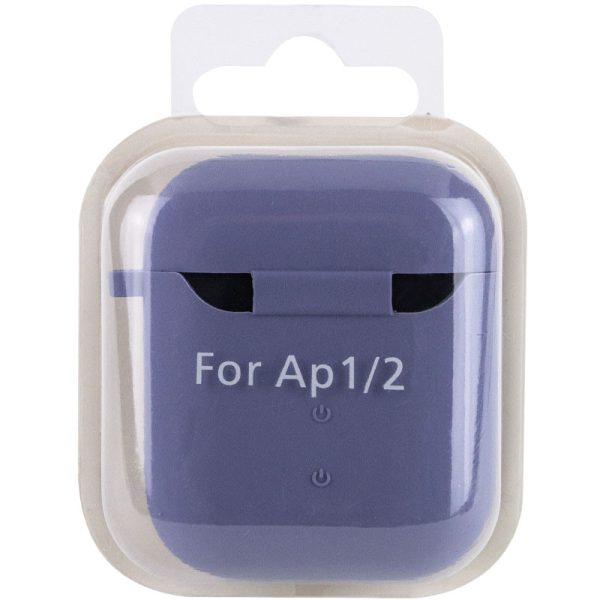 Силіконовий футляр для Airpods 1/2 з мікрофіброю - Зображення 6