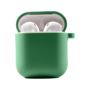 Силіконовий футляр для Airpods 1/2 з мікрофіброю