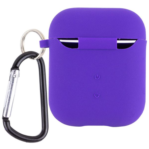 Силіконовий футляр для Airpods 1/2 з мікрофіброю - Зображення 2
