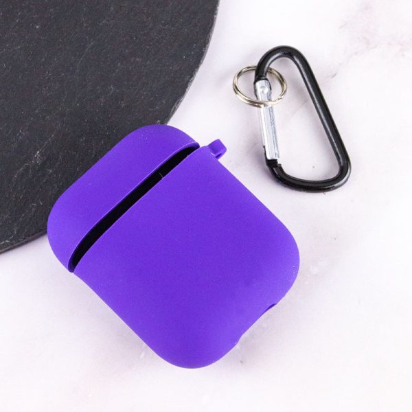 Силіконовий футляр для Airpods 1/2 з мікрофіброю - Зображення 3