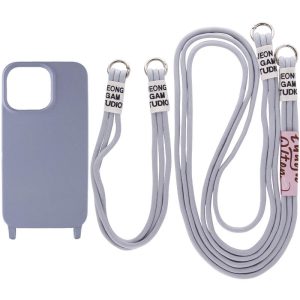 Чохол для iPhone 13 Сірий TPU two straps California