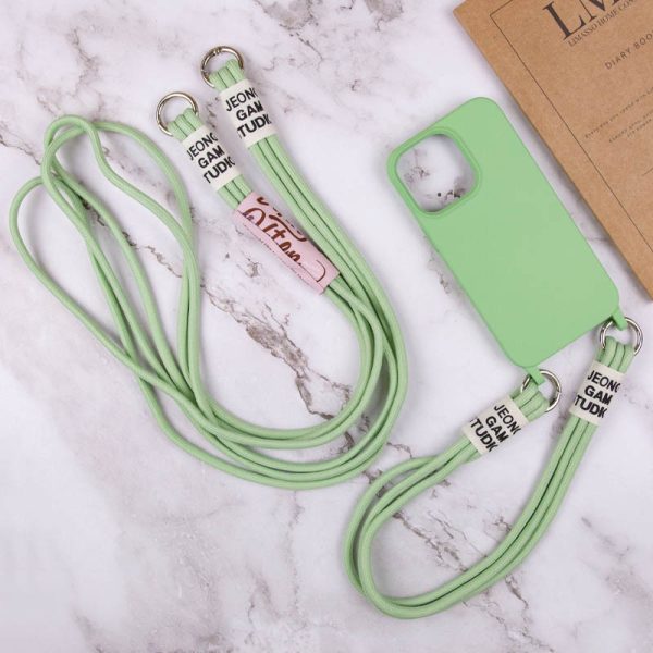 Чохол для iPhone 12 Pro Max Зелений TPU two straps California - Зображення 6