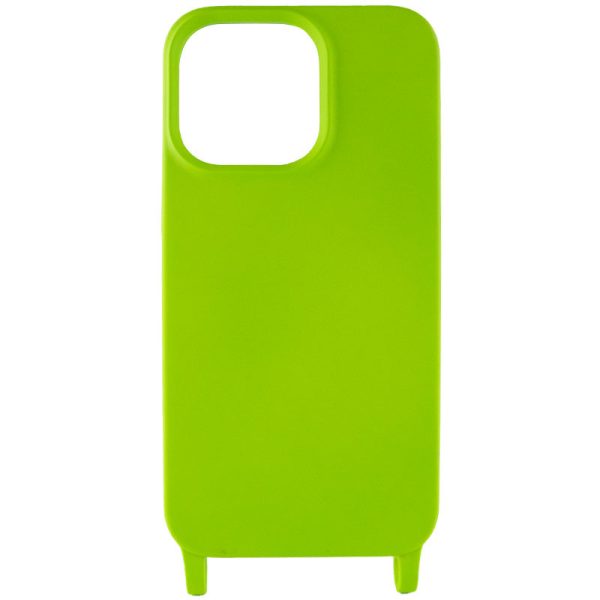 Чохол для iPhone 12 Pro Max Салатовий TPU two straps California - Зображення 2