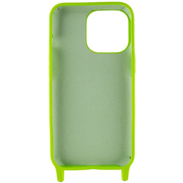 Чохол для iPhone 12 Pro Max Салатовий TPU two straps California - Зображення 3