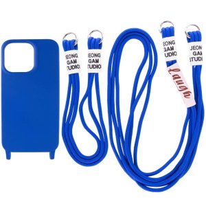 Чохол для iPhone 12 Pro / 12 Синій TPU two straps California