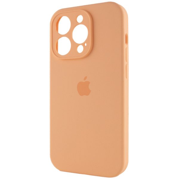 Чохол для iPhone 15 Pro Max Помаранчевий Silicone Case Full Camera Protective - Зображення 3