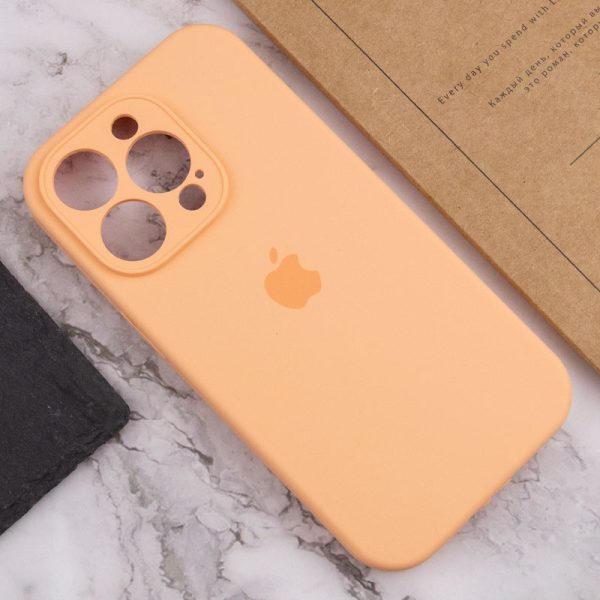 Чохол для iPhone 15 Pro Max Помаранчевий Silicone Case Full Camera Protective - Зображення 6
