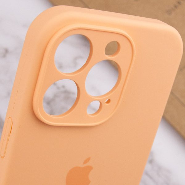 Чохол для iPhone 15 Pro Max Помаранчевий Silicone Case Full Camera Protective - Зображення 7