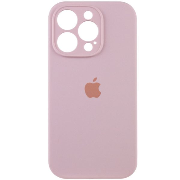 Чохол для iPhone 15 Pro Max Рожевий Silicone Case Full Camera Protective