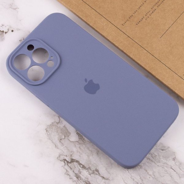 Чохол для iPhone 15 Pro Max Сірий Silicone Case Full Camera Protective - Зображення 4