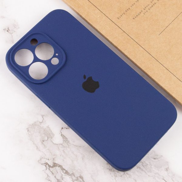 Чохол для iPhone 15 Pro Max Синій Silicone Case Full Camera Protective - Зображення 4