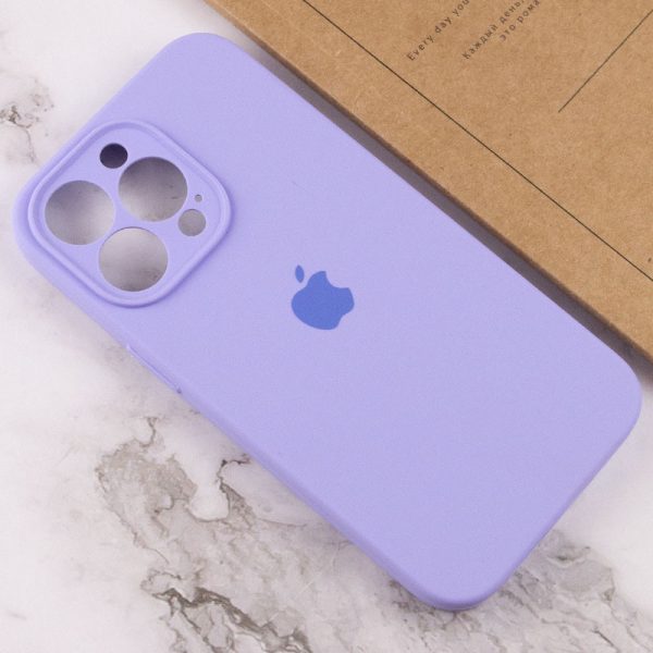 Чохол для iPhone 15 Pro Max Фіолетовий Silicone Case Full Camera Protective - Зображення 4