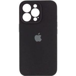 Чохол для iPhone 15 Pro Max Чорний Silicone Case Full Camera Protective