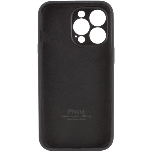 Чохол для iPhone 15 Pro Max Чорний Silicone Case Full Camera Protective - Зображення 2