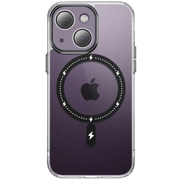 Чохол для iPhone 13 Чорний TPU+PC Colorful with MagSafe