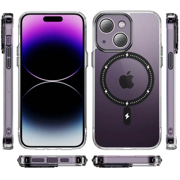 Чохол для iPhone 13 Чорний TPU+PC Colorful with MagSafe - Зображення 2